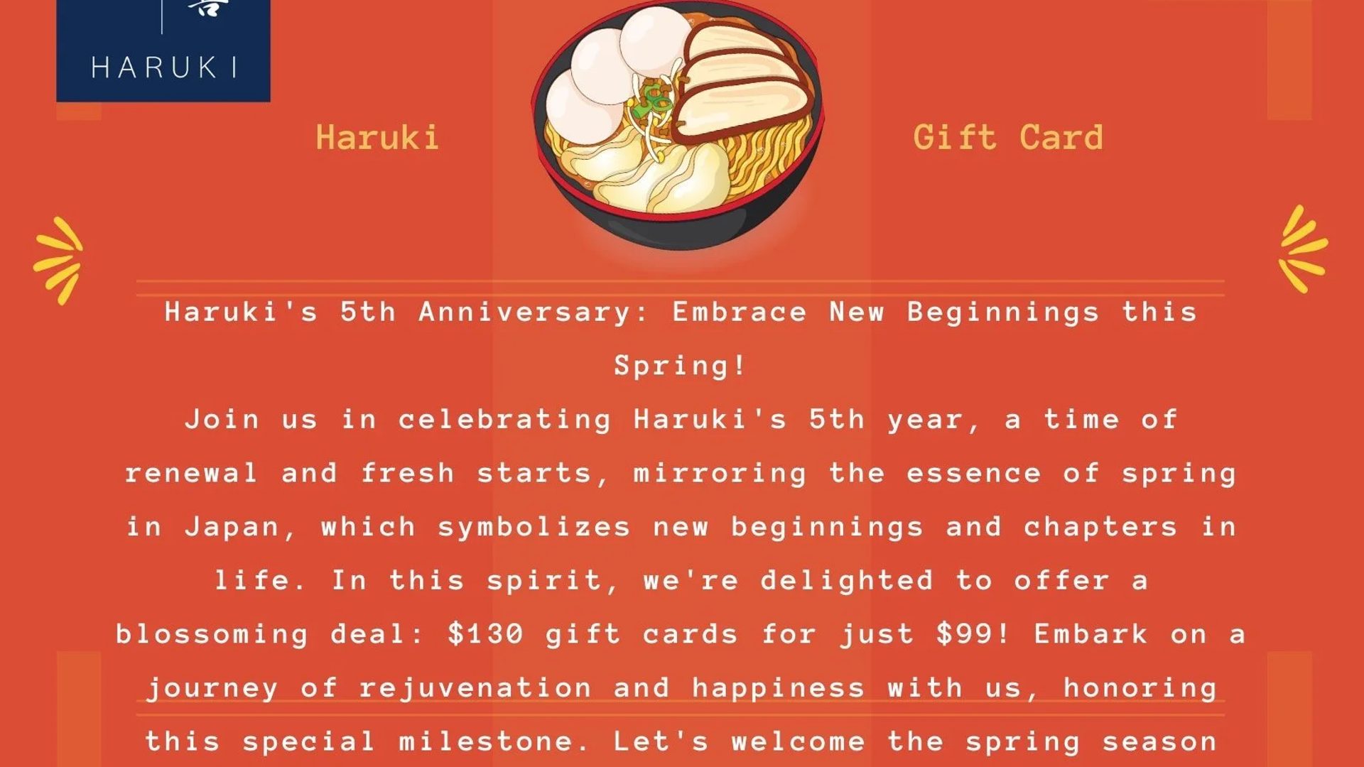 Five years. One card.