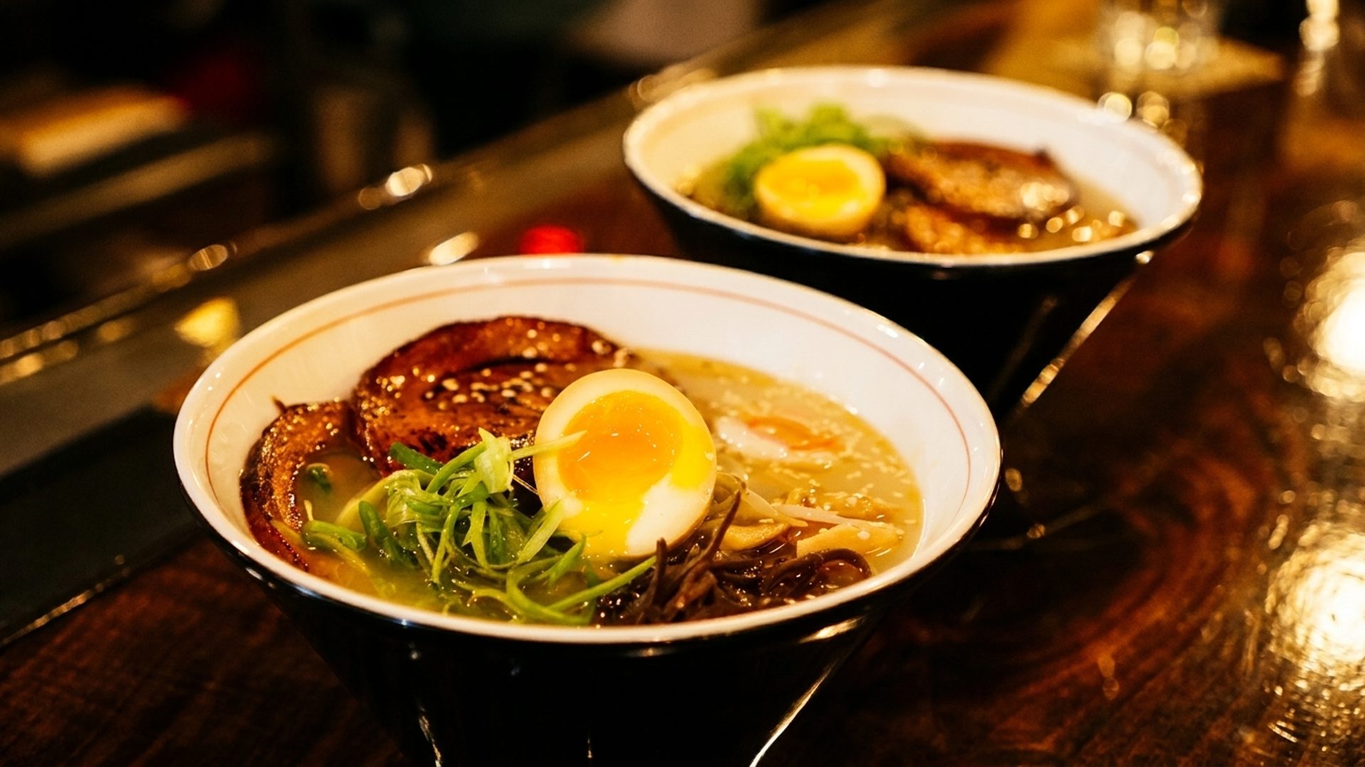 Three broths. Slow-simmered.