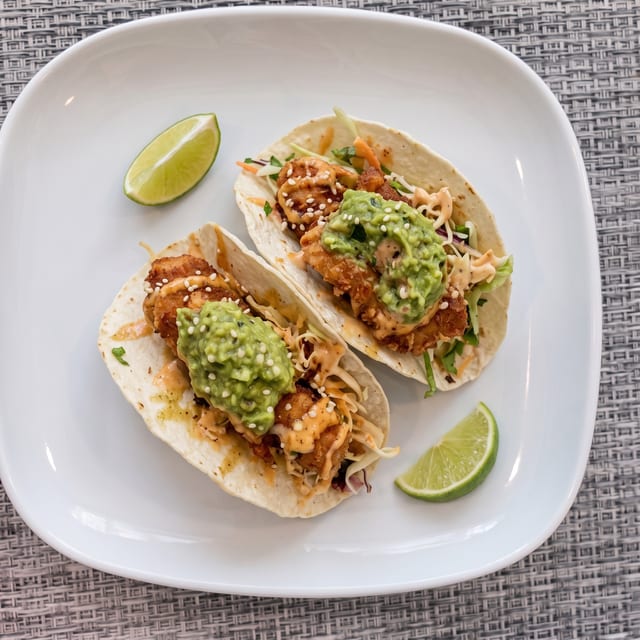 Tempura Fish Tacos.
